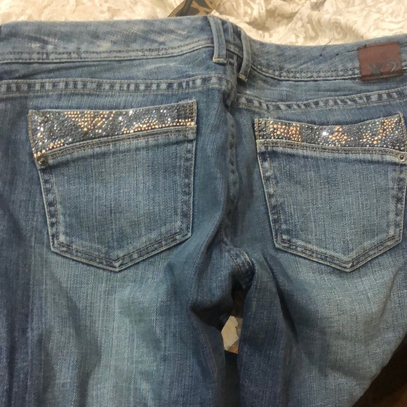 Express Capri jeans bling NWT $69.99 size 8 Zelda - Picture 4 of 4